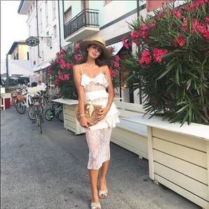 FOR LOVE AND LEMONS COSMIC MIDI DRESS